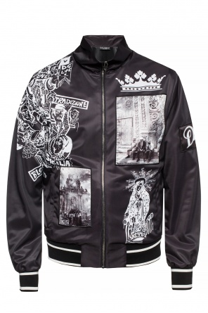 Patterned band collar sweatshirt, zdjęcie 1 Patterned band collar sweatshirt od Dolce & Gabbana